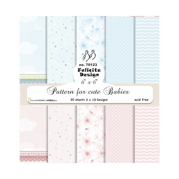 Felicita Design Pattern for cute babies 3x10design 15x15cm 200g