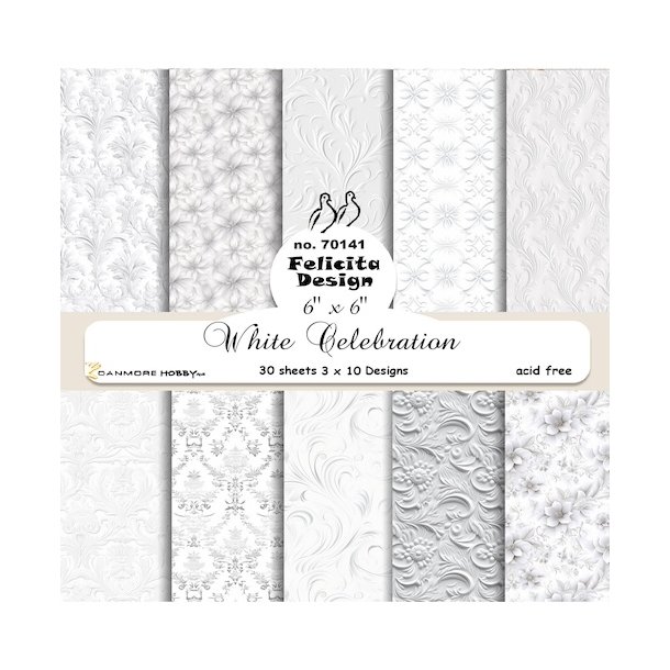 Felicita Design White celebration 3x10design 15x15cm 200g