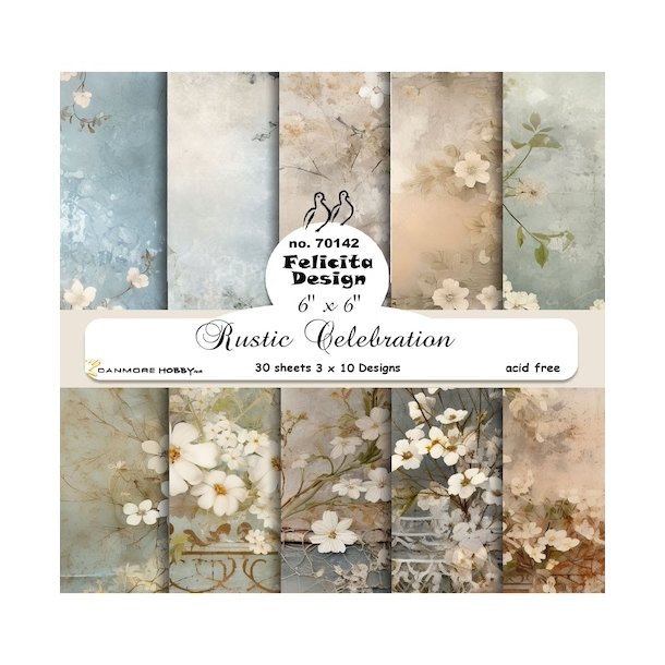 Felicita Design Rustic celebration 3x10ark 15x15cm 200g
