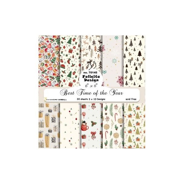 70145 Felicita Design Best time af the year 3x10design 15x15cm 200g