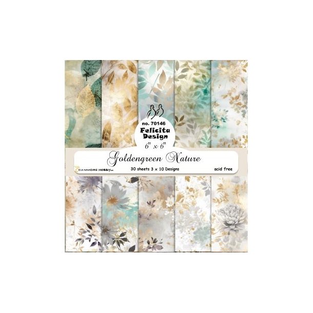 Felicita Design Goldengreen nature 3x10design 15x15cm 200g