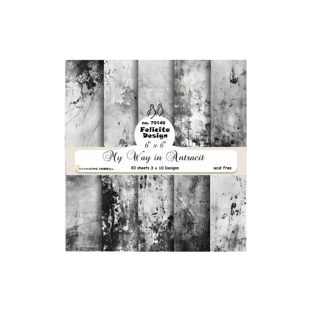 Felicita Design My way in antracit 3x10design 15x15cm 200g