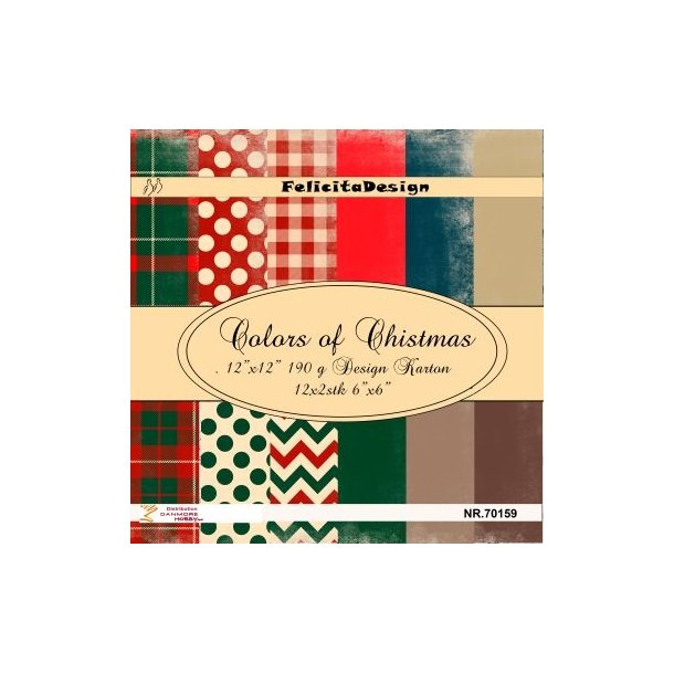 Felicita Design Colors of christmas 6 stk 30,5x30,5cm 190g