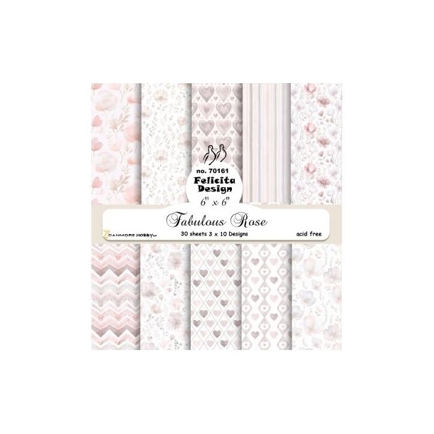 Felicita Design Fabulous rose 3x10design 15x15cm 200g