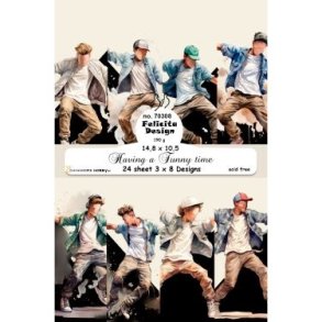 Felicita Design Card A6 Having a funny time3x8 design 14,8x10,5cm 190g