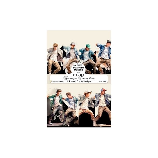 Felicita Design Card A6 Having a funny time3x8 design 14,8x10,5cm 190g