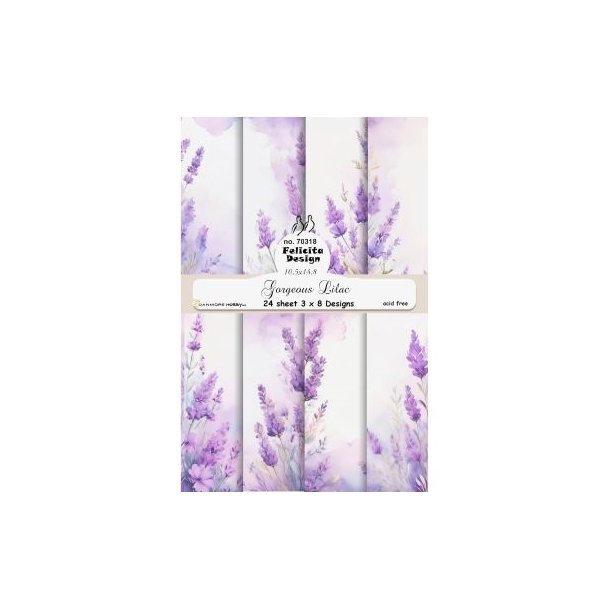 Felicita Design Gorgeous lilac A6 3x8design 200g