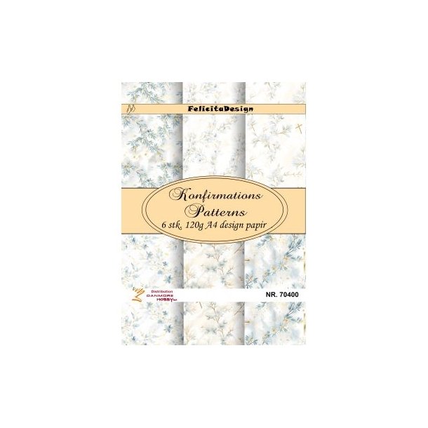 Felicita Design A4 Konfirmations patterns 6 stk 120g