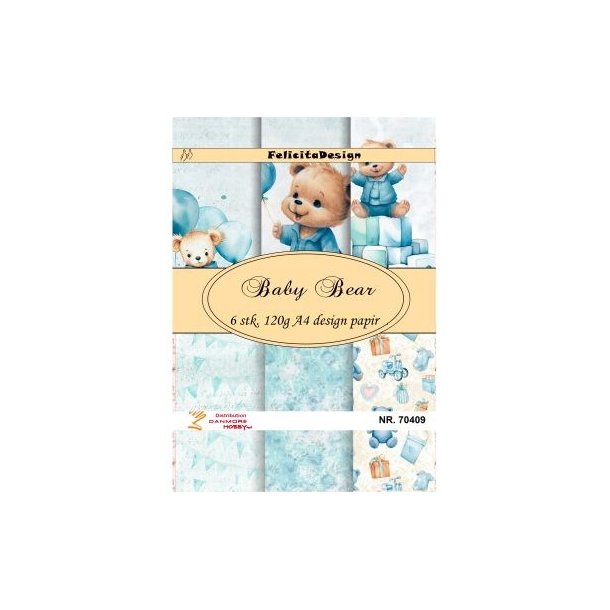 Felicita Design Baby bear A4 6 stk 120g