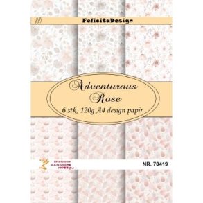 Felicita Design Adventurous rose A4 6 stk 120g