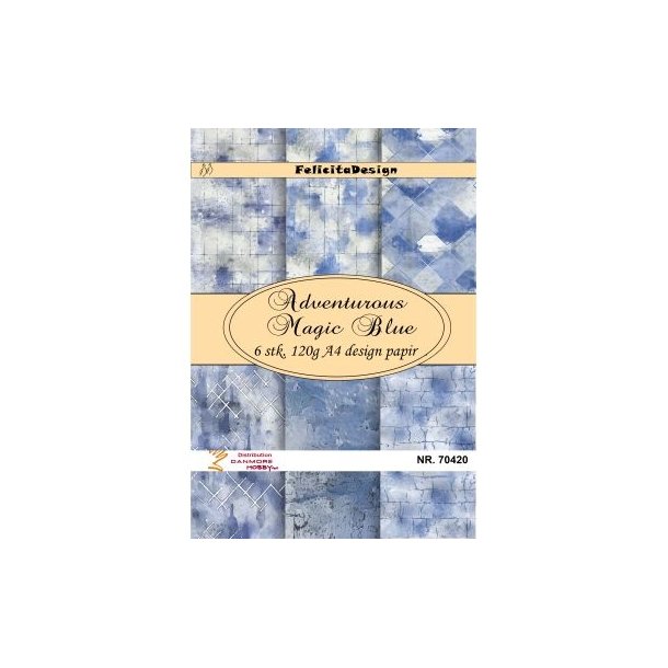 Felicita Design Adventuros magic blue A6 6 stk 120g