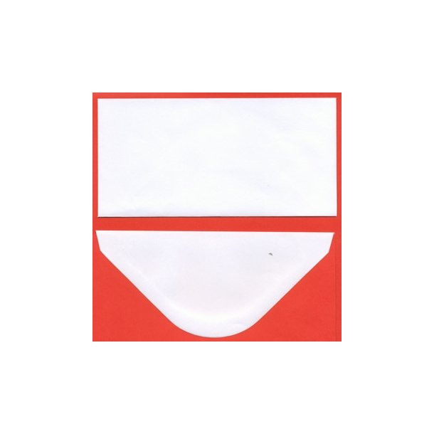 Kuverter til mini slimcards 82x165mm Hvid