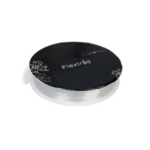 Elastisk smykketr�d 0,8mm 10m sort