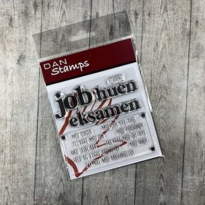Dan Stamps Job, huen, eksamen
