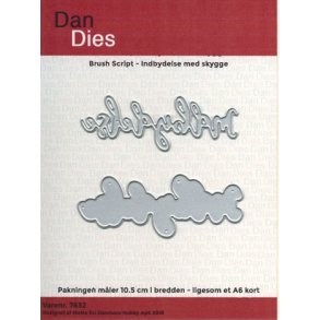  Dan Dies Indbydelse med skygge 7,5x2,8cm