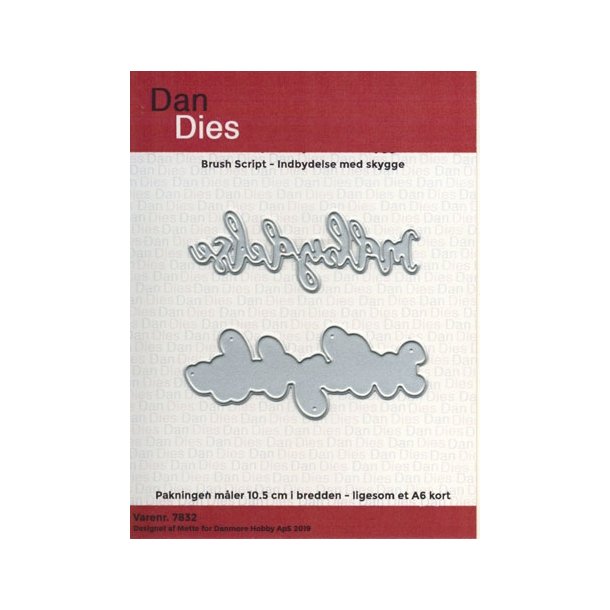  Dan Dies Indbydelse med skygge 7,5x2,8cm