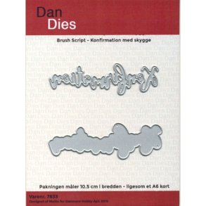  Dan Dies Konfirmation med skygge 8x2,5cm