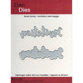  Dan Dies Invitation med skygge 7,5x2,5cm