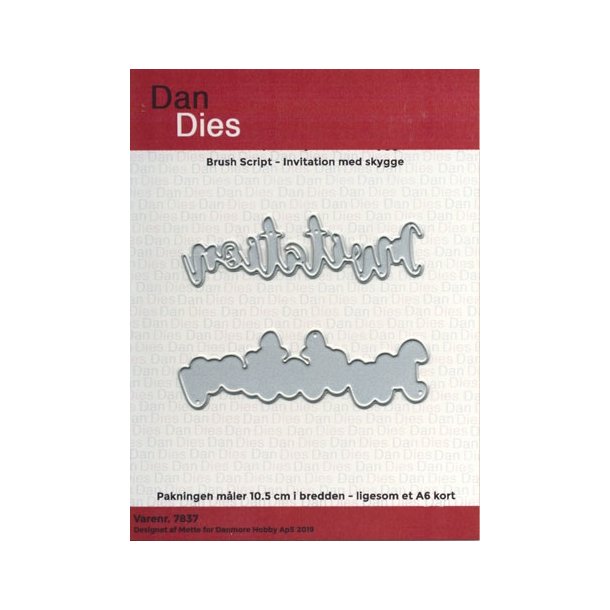  Dan Dies Invitation med skygge 7,5x2,5cm