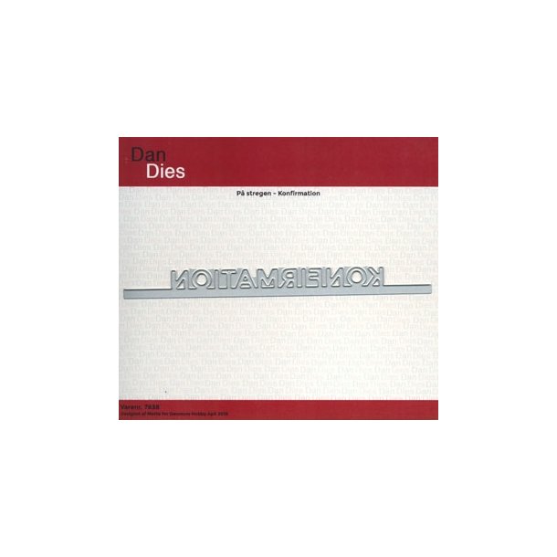  Dan Dies P� stregen Konfirmation 15x1,4cm