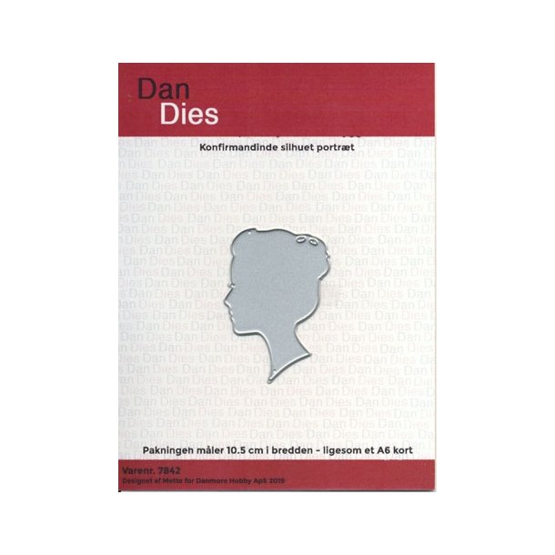  Dan Dies Dame-pigehoved 3,8x5cm