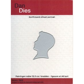  Dan Dies Mande-drengehoved 3,8x5cm