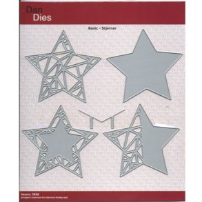  Dan Dies Stjerne 4 stk 8x8cm