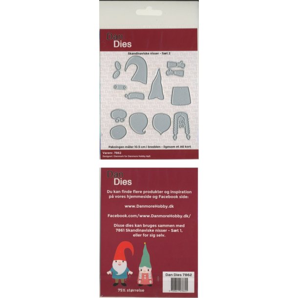  Dan Dies Skandinavisker nisser S�t 2 Ca 6,5cm Kan bruges sammen med s�t 1