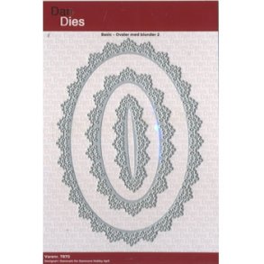  Dan Dies Oval med blondekant 2,7x7 - 10,1x14,4cm