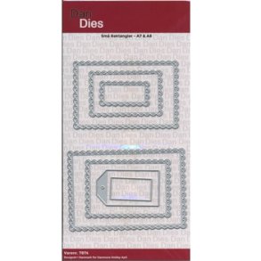  Dan Dies Sm� rektangler A7-A8 St�rste ca 9,4x6,5cm