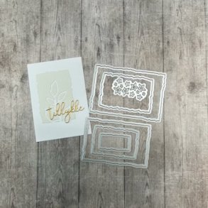 Dan Dies Rustik rektangel A7 St�rste 9,5x6,4cm Mindste 7x2cm