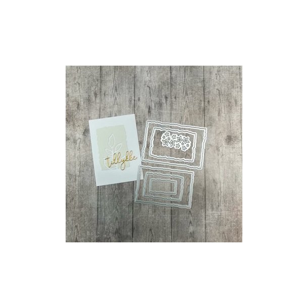 Dan Dies Rustik rektangel A7 St�rste 9,5x6,4cm Mindste 7x2cm