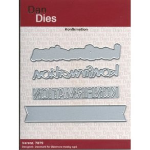 Dan Dies Konfirmation med baggrund 1x8cm