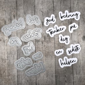 Dan Dies med skygge God bedring, t�nker p� dig, en sidste hilsen