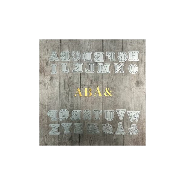 Dan Dies Serif store bogstaver H�jde A ca 2cm Sm� bogstaver 7910