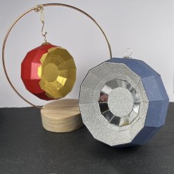 Dan Dies Julekugle med reflektor lille