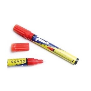  Glass & porcelain marker red