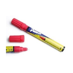  Glass & porcelain marker Carmin red