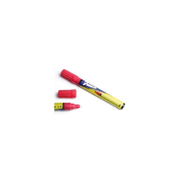  Glass & porcelain marker Carmin red