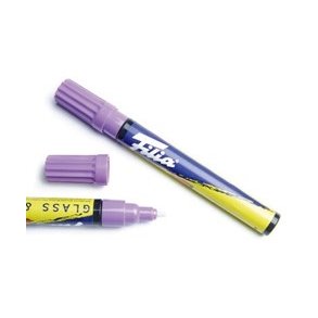  Glass & porcelain marker purple