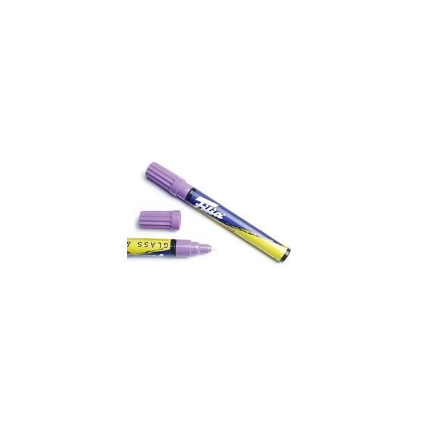  Glass & porcelain marker purple