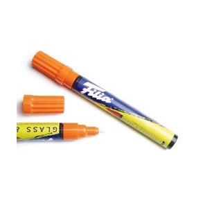  Glas & porcelain marker orange