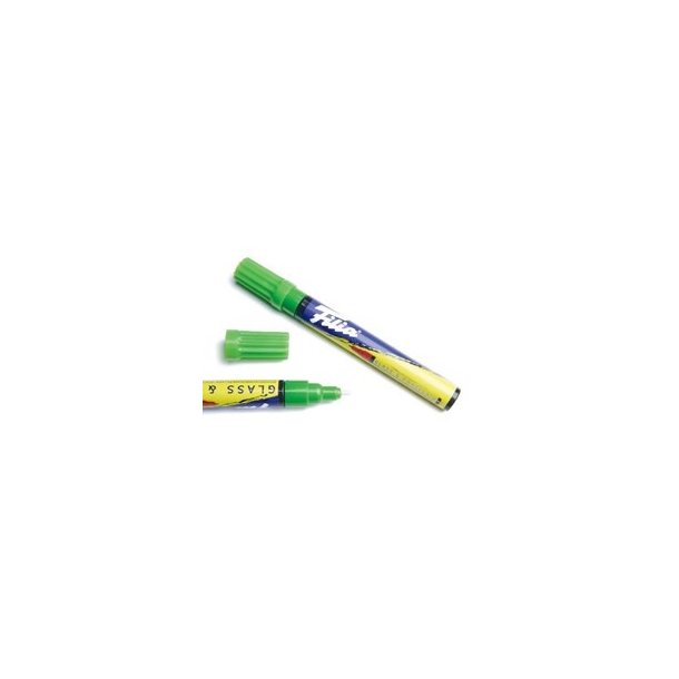  Glass & porcelain marker light green