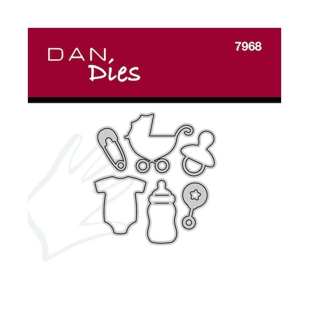 Dan Dies Babyting Barnevogn: 3x2,6 cm Bodystocking: 2,3x2,5 cm Sut: 1,5x2cm