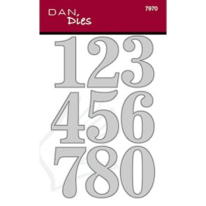 Dan Dies Store tal 1: 2,8x4,8 cm 0: 3,2x4,8 cm