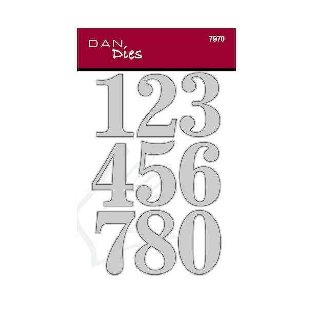 Dan Dies Store tal 1: 2,8x4,8 cm 0: 3,2x4,8 cm
