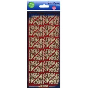 R�d-guld Hj�rner glitter