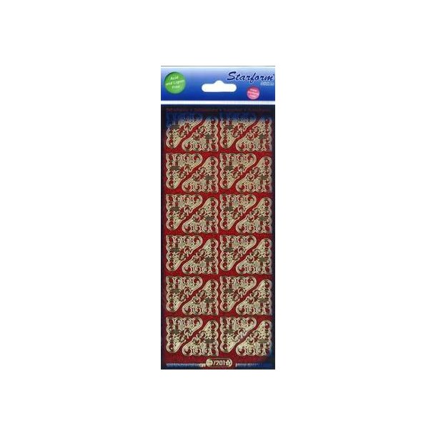 R�d-guld Hj�rner glitter