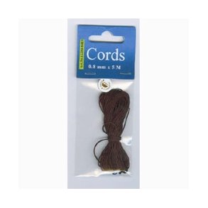 Knyttesnor Brun 0,8mm 5m Art no 12284-8403