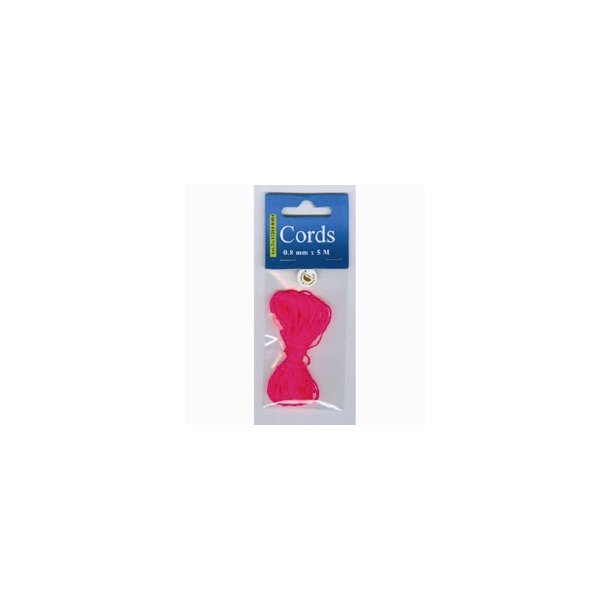 Knyttesnor Neon pink 0,8mm 5m Art no 12284-8404